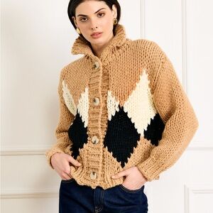 Line & Dot Weller Sweater Size L NWT